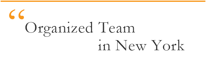 Organized Team in New York